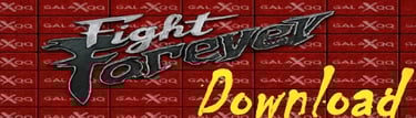 a red and black sign that says Download fight forever