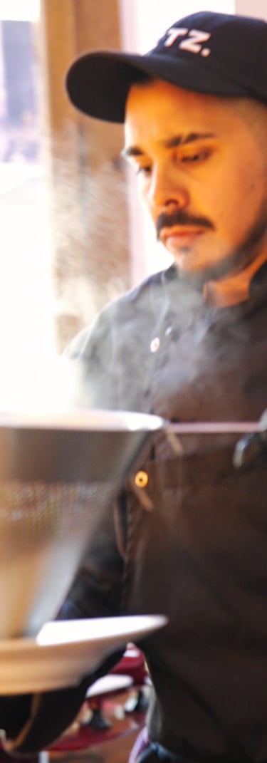 business branding photo with man working