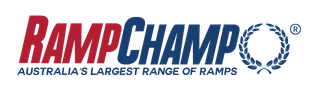 Ramp Champ logo for Australia's largest range of loading and accessibility ramps.