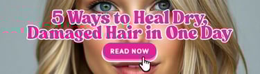 a woman with blonde hair and blue eyes and a pink button with the words,