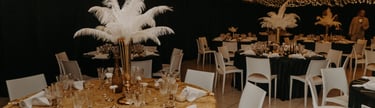Décoration de table mariage sur mesure thème gatsby