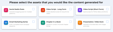 content forging content creating option