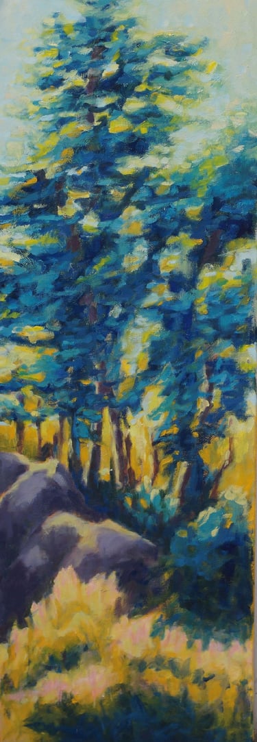 sybille ingold peintre triptyque foret de fontainebleau 3