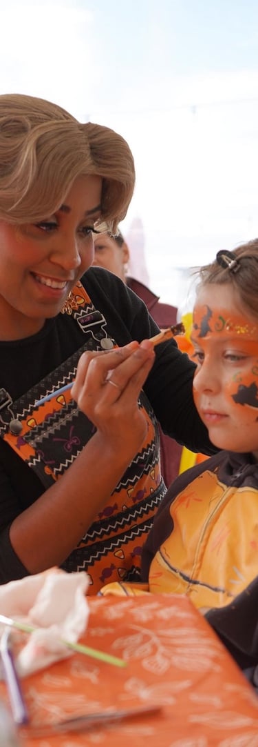 Halloween themed face paint
