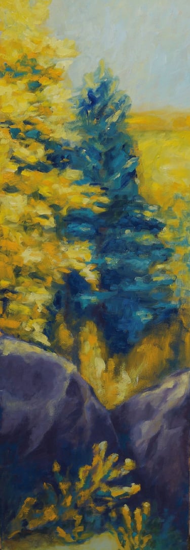 sybille ingold peintre triptyque foret fontainebleau 1