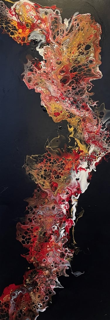 Freedom - Tableau art abstrait - art contemporain - acrylique sur toile