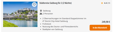 Jochen Schweizer Deal: Städtereise Salzburg