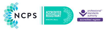 Accredited Registant badge for NCPS
