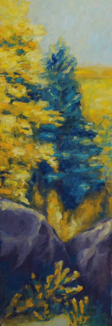 sybille ingold peintre triptyque foret fontainebleau 1