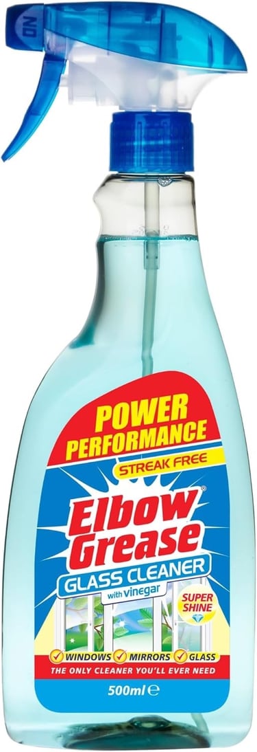 a spray bottle of elbowy cleaner