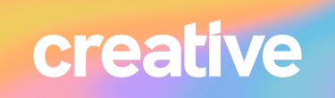 The word 'creative' emblazoned into the Your Creative CPA gradient