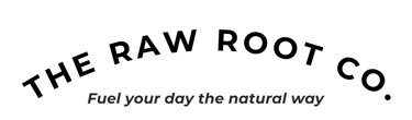 The Raw Root Co. Fuel your day the natural way company logo Logo