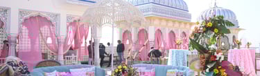Wedding decor at Leela Palace Jaipur