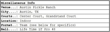 MLP Austin | Miami Pickleball Club | Miscellaneous Information