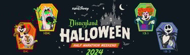 2024 runDisney Disneyland Halloween Half Marathon Course Maps and Virtual Course Flyovers