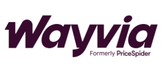 Wayvia logo in dark purple text with the tagline Formerly PriceSpider on a white background.