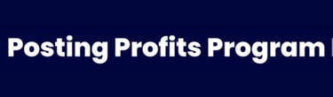 Image with posting profits program on it