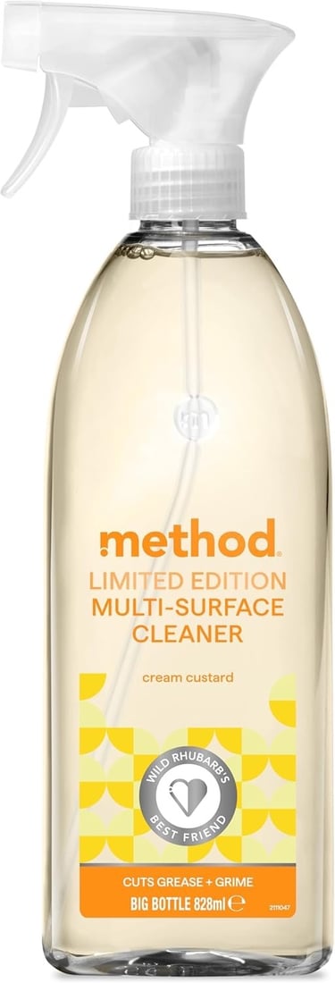 a bottle of method to clean a surface of a surface
