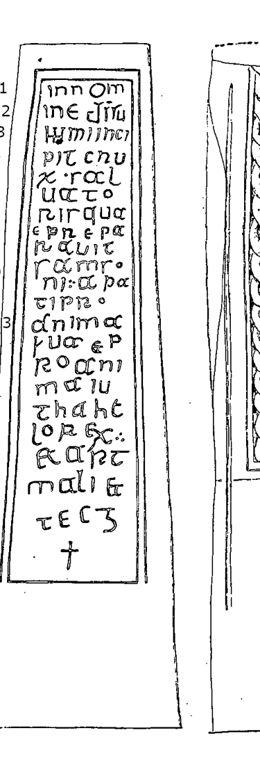 Llantwit Major Runestone 1012  - County Glamorgan, Wales