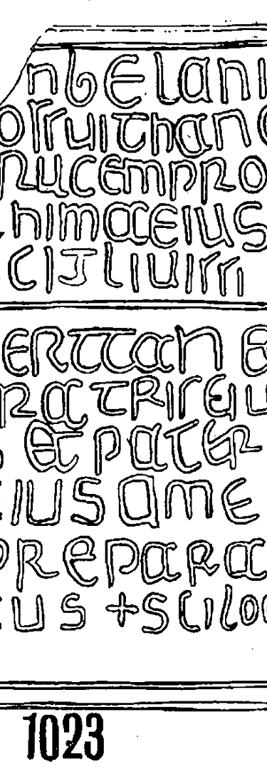 Merthyr Mawr Runestone 1023  - County Glamorgan, Wales