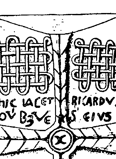 Newcastle Bridgend Runestone 1026  top - County Glamorgan, Wales