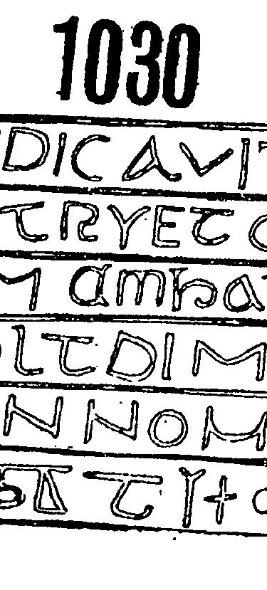 Llandrillo (Blaen y Cwm) Runestone 1030  - County Merioneth, Wales