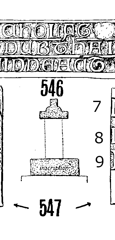 Cong Runestone 546-547  - Barony of Kilmaine, County Leitrim, Ireland