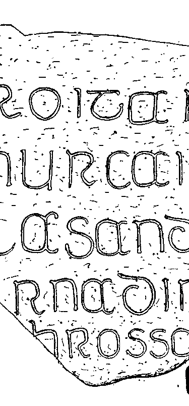 Clonmacnois Runestone 609  - Barony of Garrycastle, County of Offally, Ireland