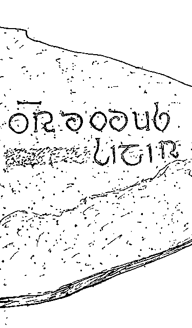 Clonmacnois Runestone 619 - Barony of Garrycastle, County of Offally, Ireland