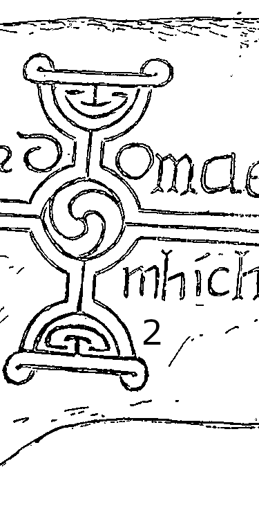 Clonmacnois Runestone 738 - Barony of Garrycastle, County of Offally, Ireland