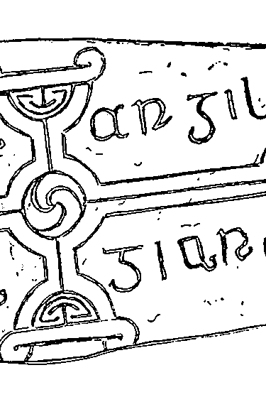 Clonmacnois Runestone 739 - Barony of Garrycastle, County of Offally, Ireland