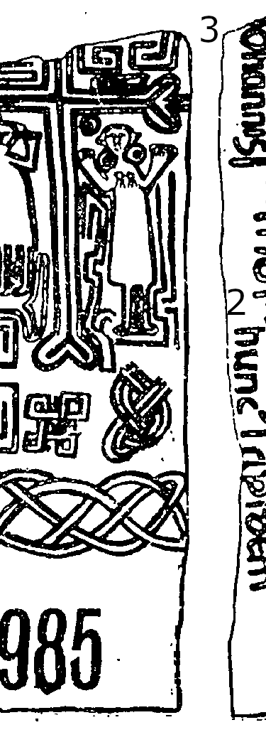 Llanhamlach Runestone 985  - County Brecan, Wales