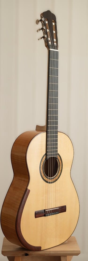 master concert guitar with arm rest