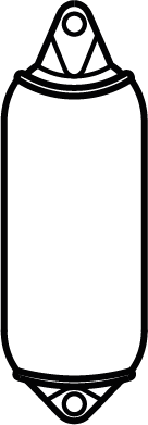 An icon of a small sized fender cover.