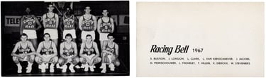 1967 European Racing Club Malines Belgian Basketball Team Card