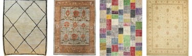Handmade rugs - Berber Rugs - Arts and crafts rugs - Patchwork rugs - Ziegler rugs