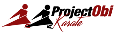 Karate training session in Project OBI Karate (POK) Orlando program LOGO