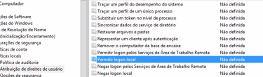 Diretivas de atribuição de direitos de usuário no domínio, Bloqueio de Logon Local