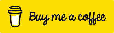 Yellow button for supporters to donate at Buy Me a Coffee
