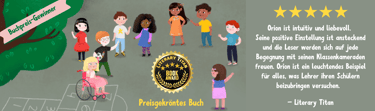 Kinderbuch über Diversität, Gewinner Buch, preisgekröntes Buch, Orion