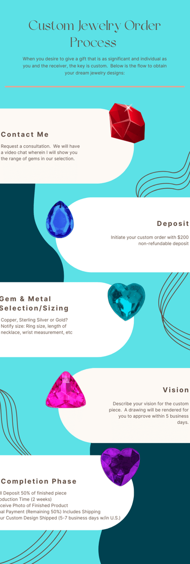 Reaiah True Designs Custom Jewelry Order Process