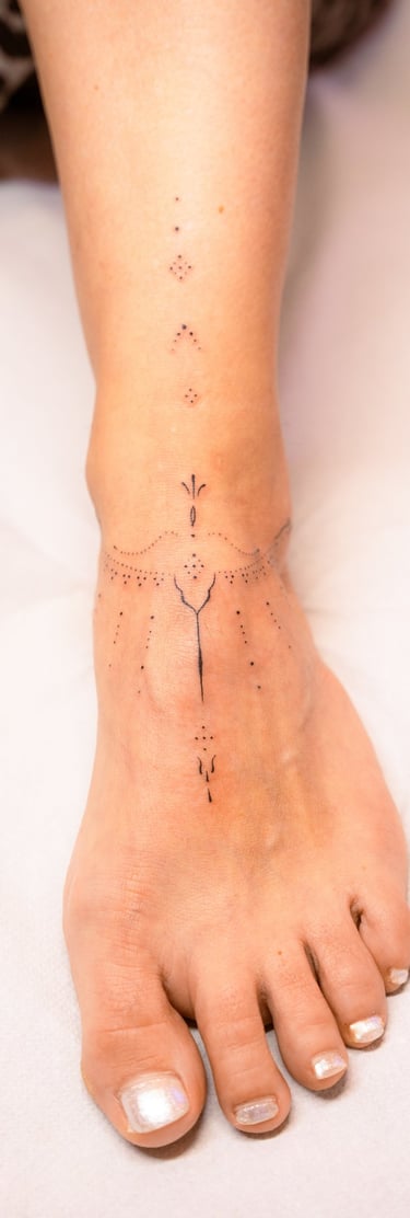 Bilder eines fineline Tattoos, das ich gestochen habe