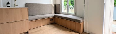 photo de la banquette installée