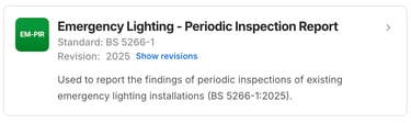 Emergency Lighting Periodic Inspection Report Preview
