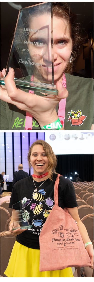 stef schultz win expo, winner, award-winning creative, hunnie bumble award, stef schultz award, eco