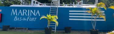 Peinture décorative et signalétique "Marina Bas-Du-Fort" 