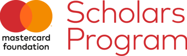 Mastercard Foundation Scholars Program logo with overlapping red and orange circles