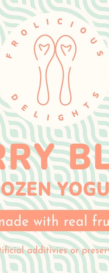 Frolicious Delights mint and cream swirl brand pattern — packaging design