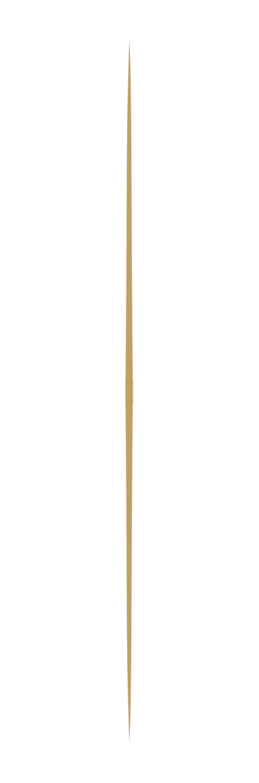 Single thin vertical gold line centered on a solid black background.