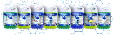 Envase de detergente líquido concentrado para uso industrial
